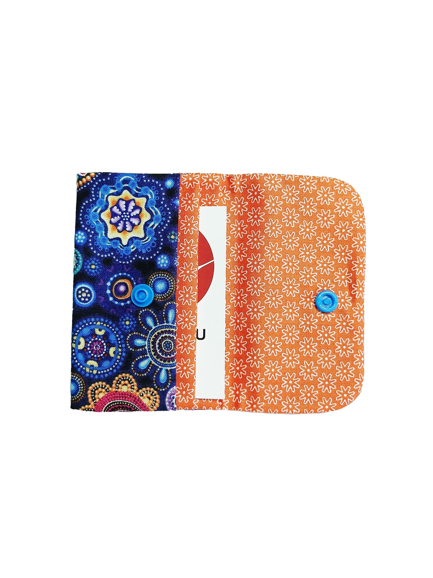 Porte-cartes Fleurs Aborigènes - Orange
