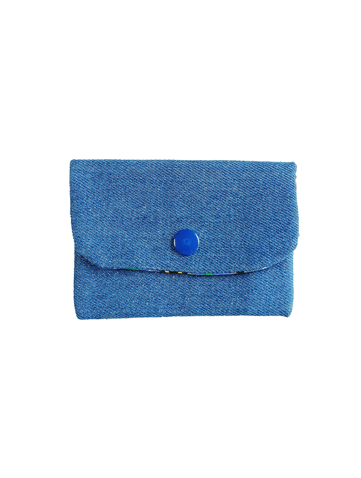 Porte-cartes Jean - Bouton Bleu