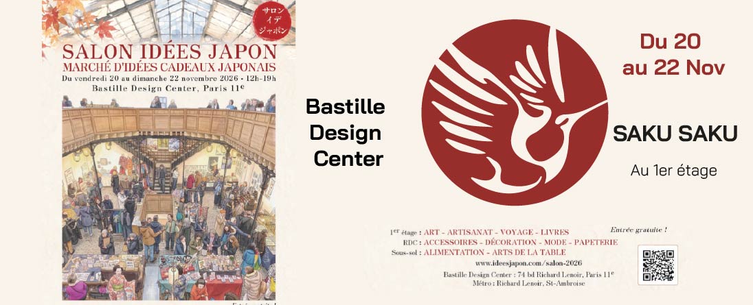 Salon Idées Japon 2026 : SAKU SAKU de retour au Bastille Design Center