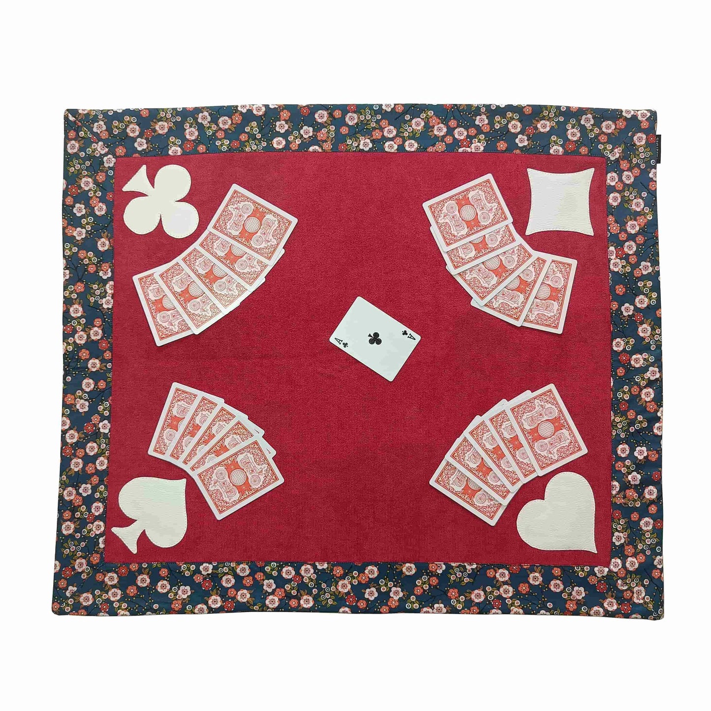 Tapis Saju Rouge Fleuri