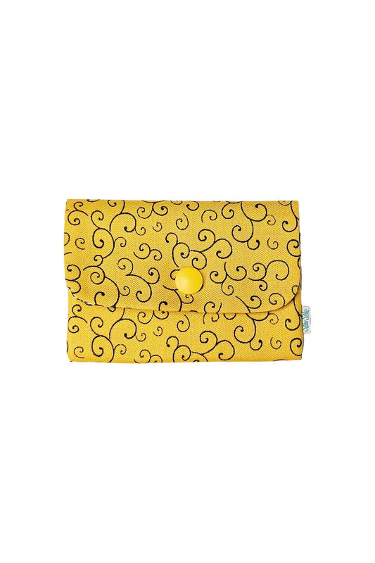 Porte-cartes Volutes Jaune