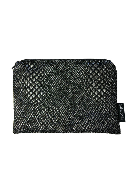Grande pochette Noir Argente