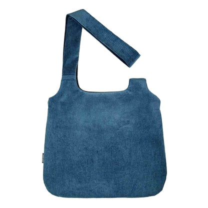 Okina Velours Côtelé Bleu