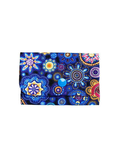 Porte-cartes Fleurs Aborigènes - Orange