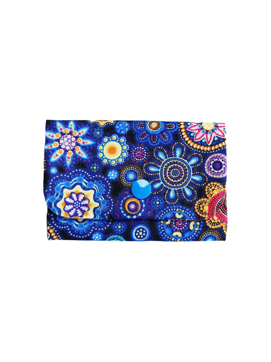 Porte-cartes Fleurs Aborigènes - Orange