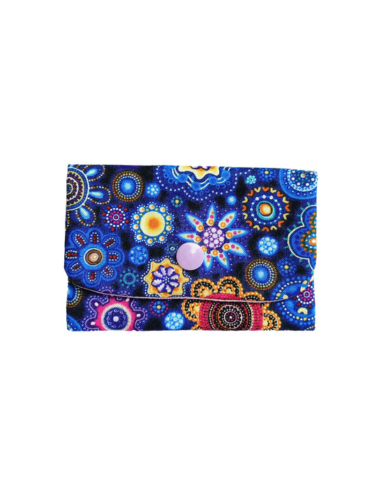 Porte-cartes Fleurs Aborigènes - Rose