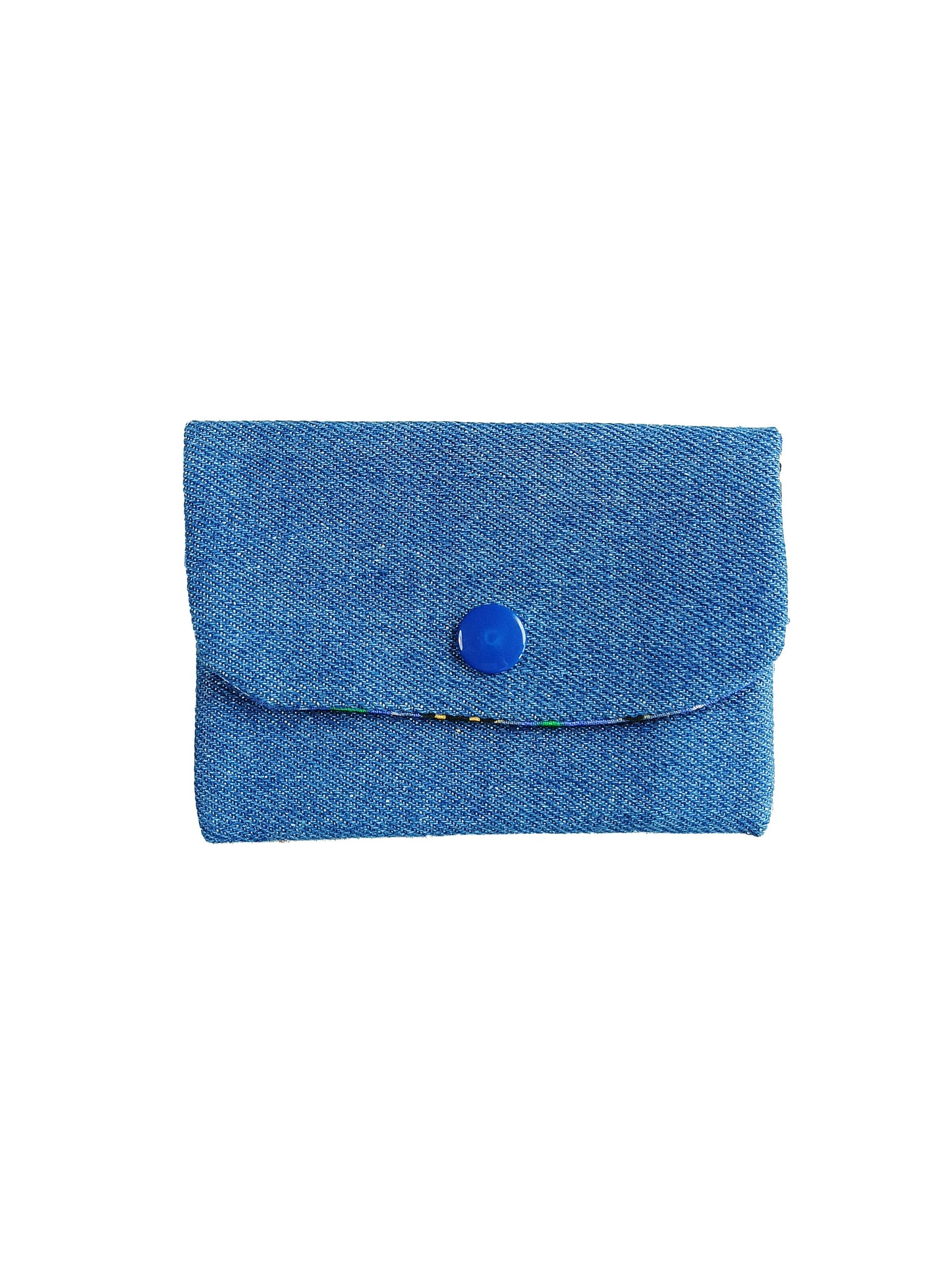 Porte-cartes Jean - Bouton Bleu