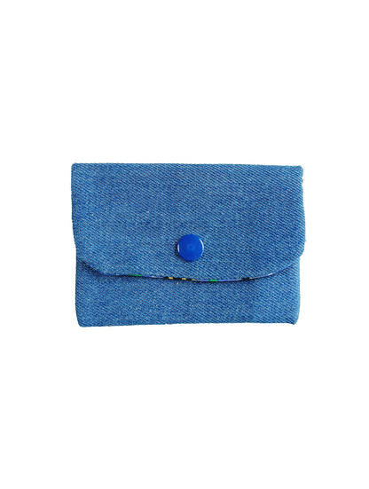 Porte-cartes Jean - Bouton Bleu