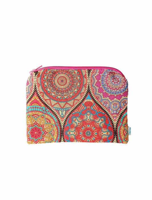 Petite Pochette Mandala Rouge