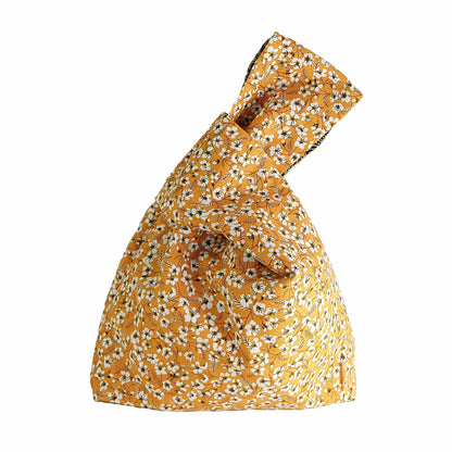 Réversible Plume Plume Ocre Fleuri
