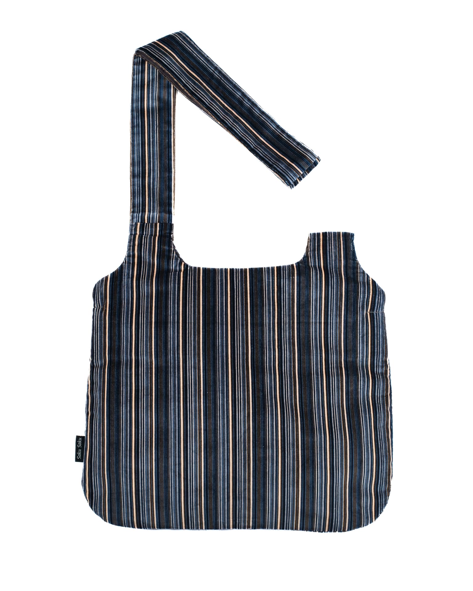 Sac à Mains Rayure Brun