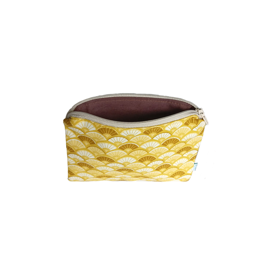 Petite Pochette Eventails Jaune