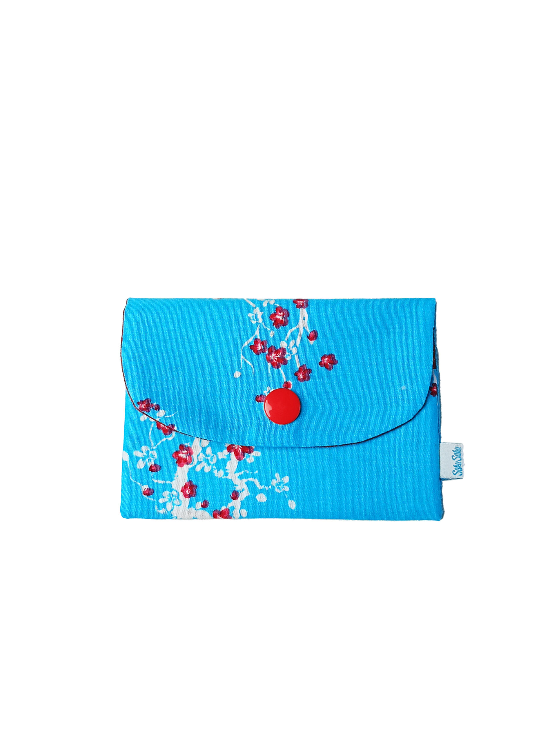 Porte Cartes Turquoise et Sakura Rouge