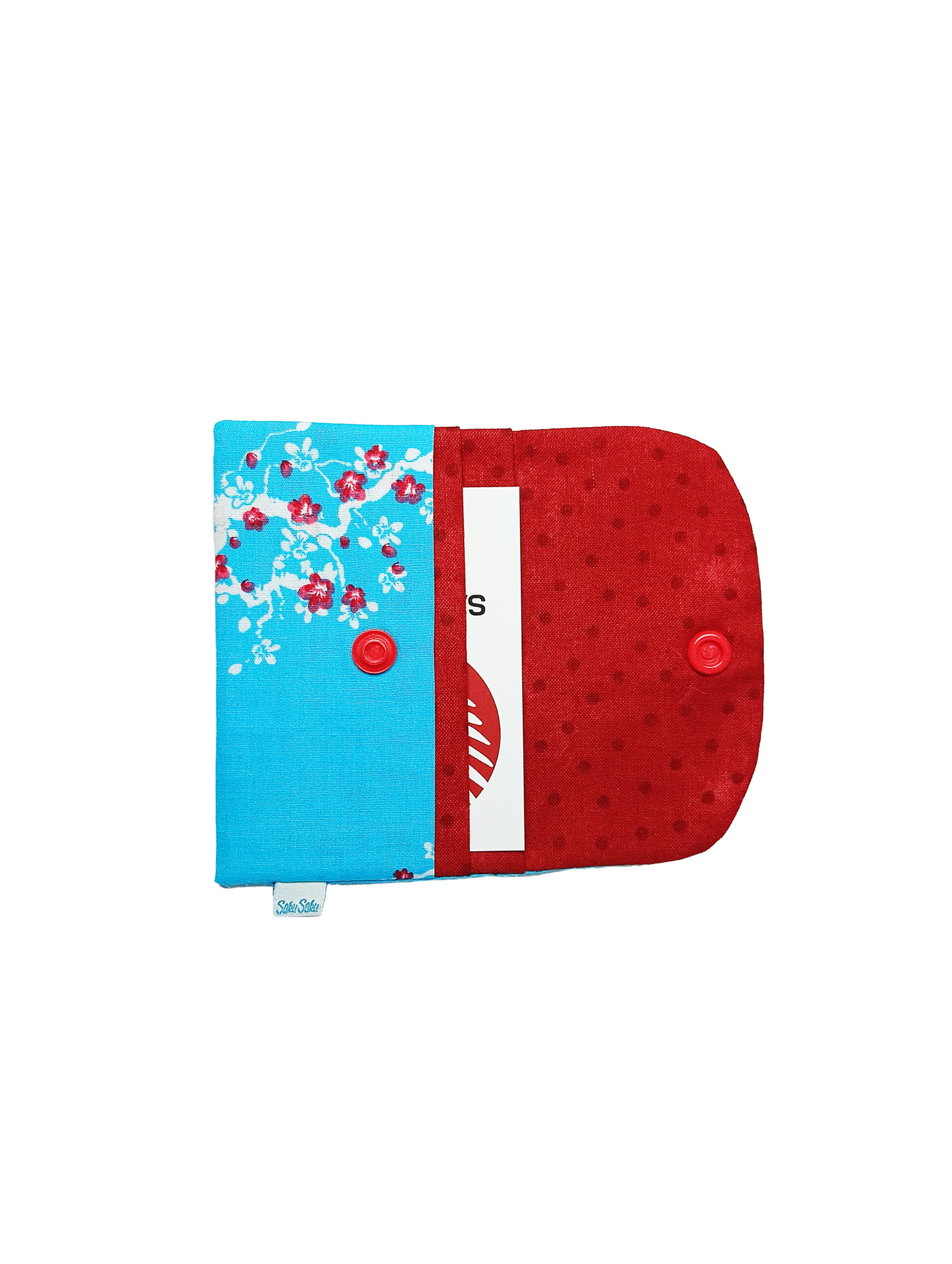 Porte Cartes Turquoise et Sakura Rouge – Image 1