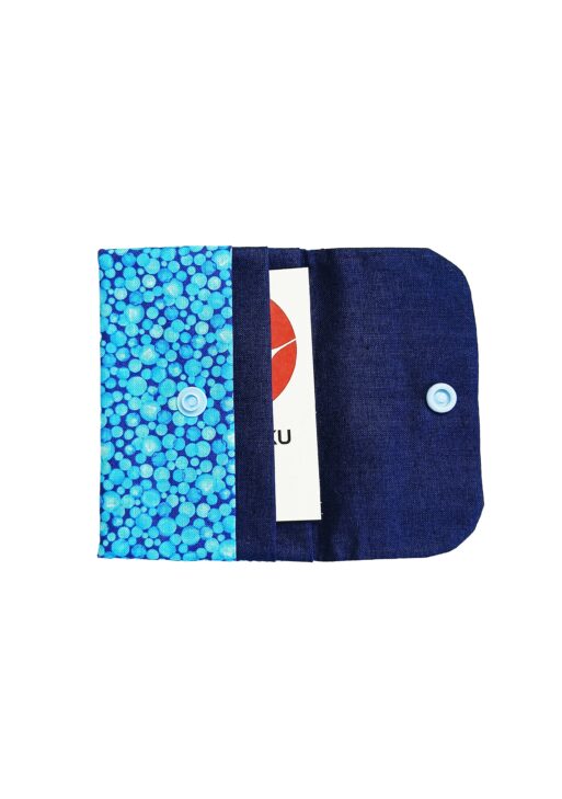 Porte Cartes Blue Bubbles