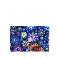 Porte Cartes Fleurs Aborigènes / int. rose