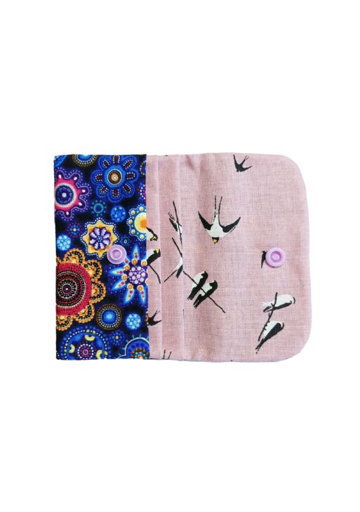 Porte Cartes Fleurs Aborigènes / int. rose