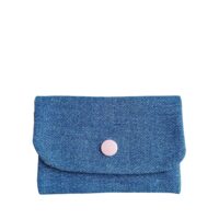 Porte Cartes Jean (bouton rose)