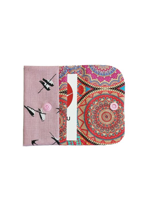 Porte Cartes Hirondelles Rose