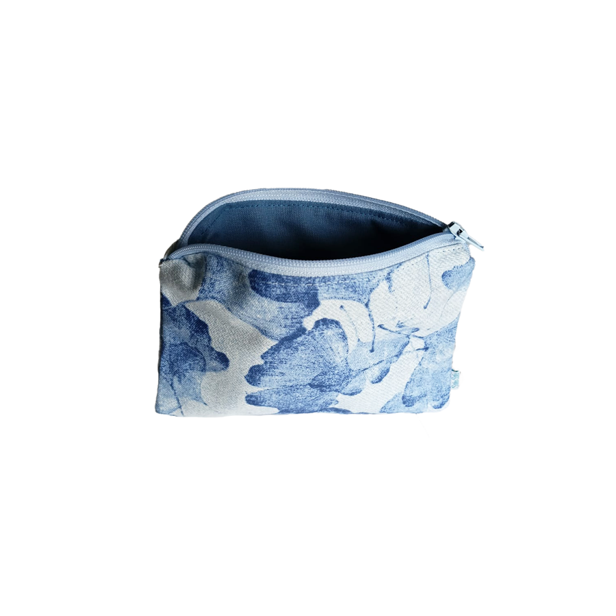 Petite Pochette Ginkgo Bleu