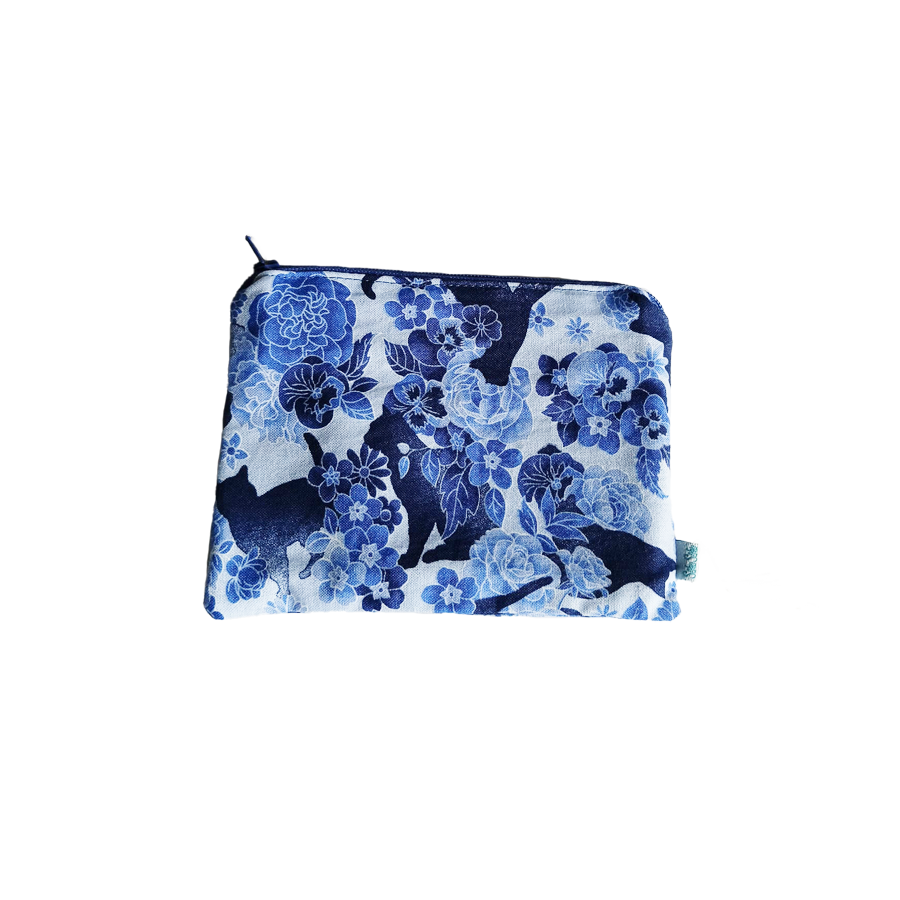 Petite Pochette Roses Félines