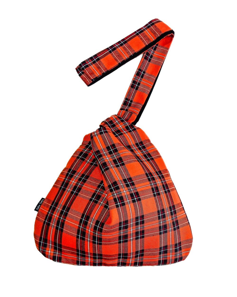 Sac à Mains Tartan Orange – Image 3