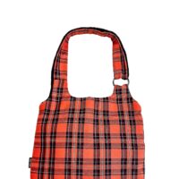 Sac à Mains Tartan Orange