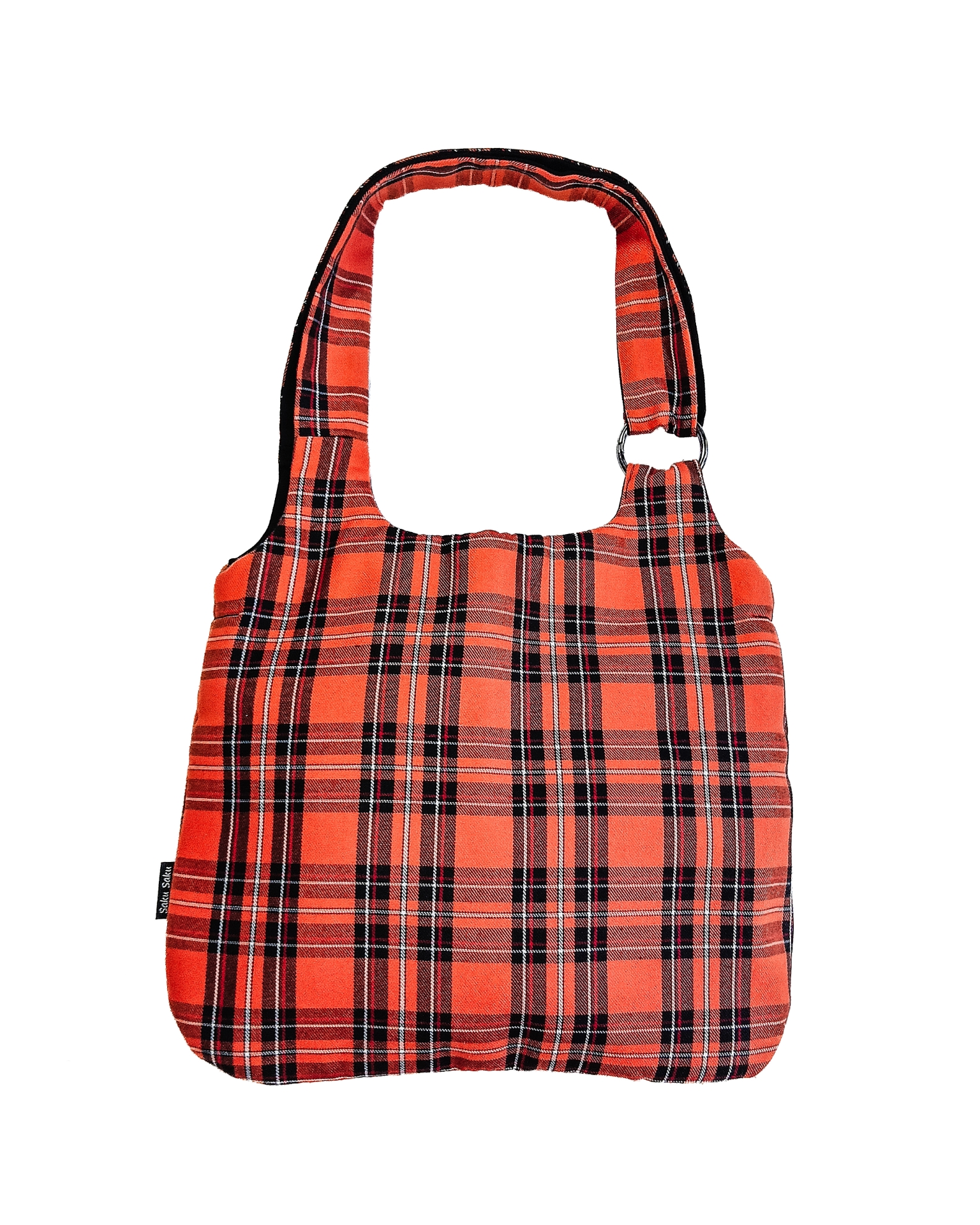 Sac à Mains Tartan Orange