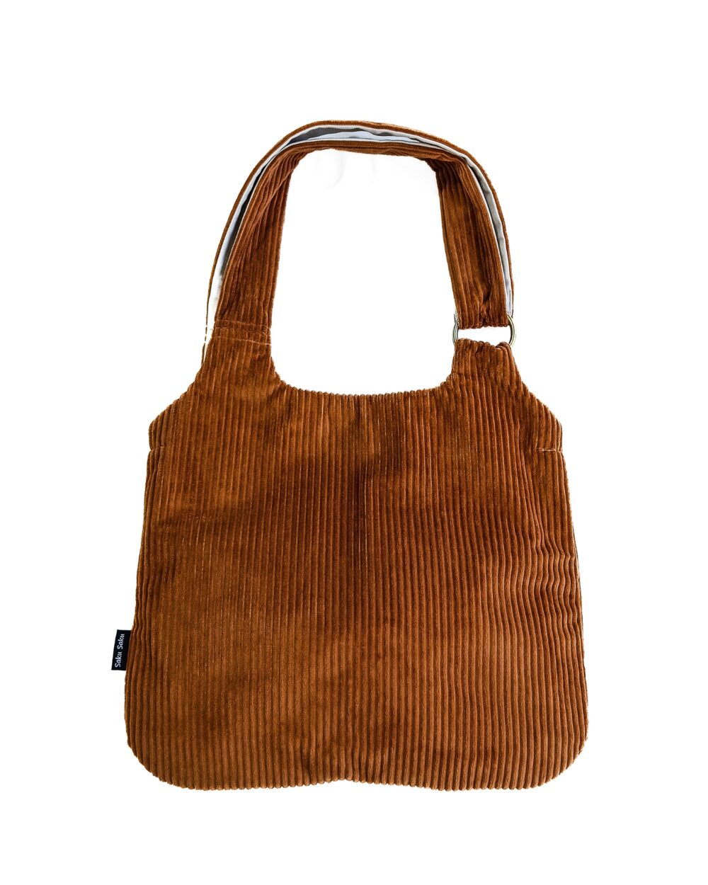 Sac à Mains Velours côtelé Caramel