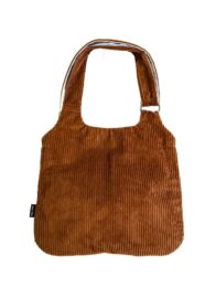 Sac à Mains Velours côtelé Caramel