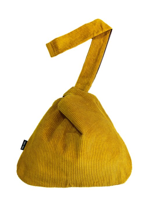 Saku Okina Velours Côtelé Safran