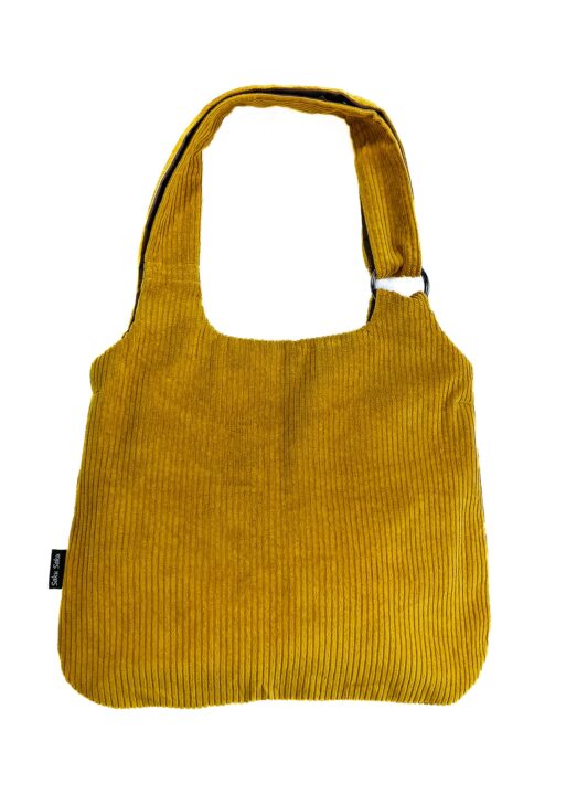 Sac à Mains Velours côtelé Safran