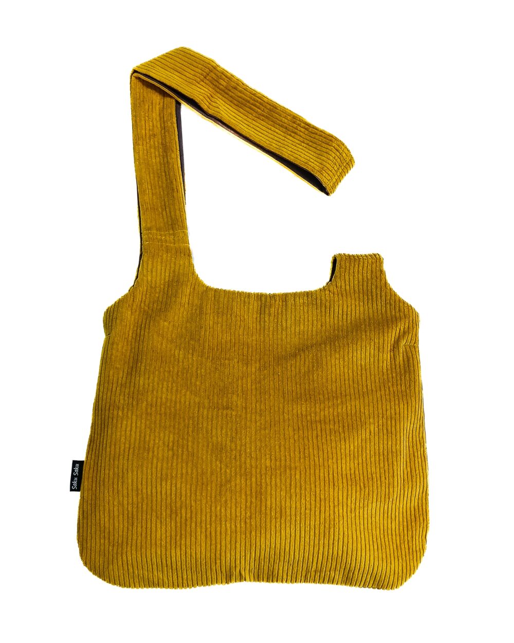 Sac à Mains Velours côtelé Safran – Image 1