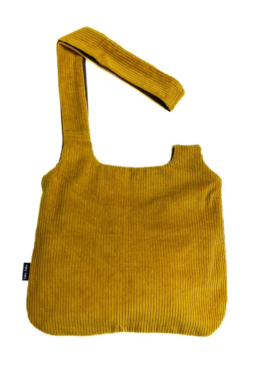 Sac à Mains Velours côtelé Safran