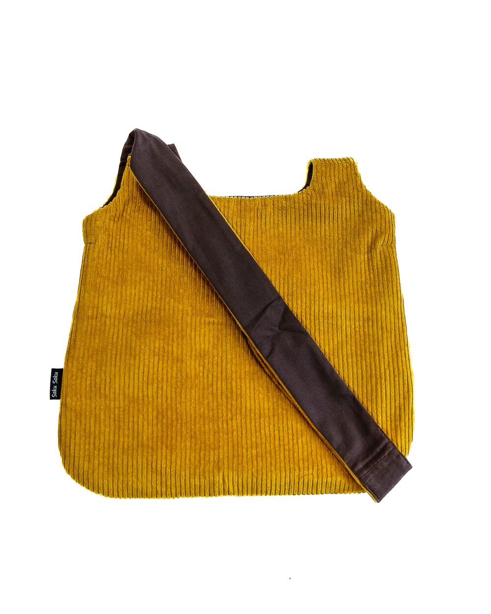 Sac à Mains Velours côtelé Safran – Image 2