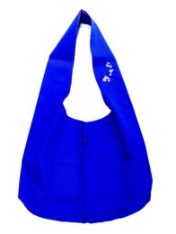 Zafu Bleu Brodé Branche de Sakura