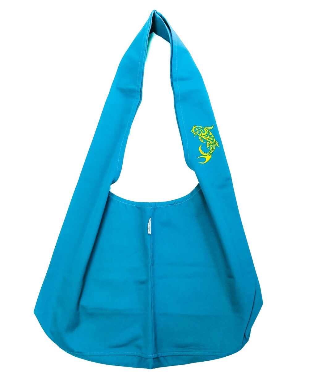 Zafu Turquoise Brodé Koi