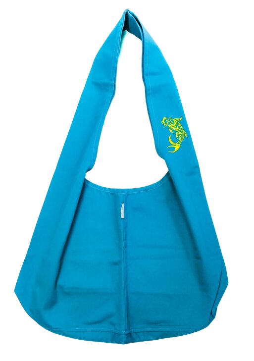 Zafu Turquoise Brodé Koi