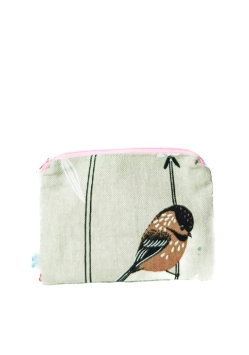 Petite Pochette Moineau et Graminées