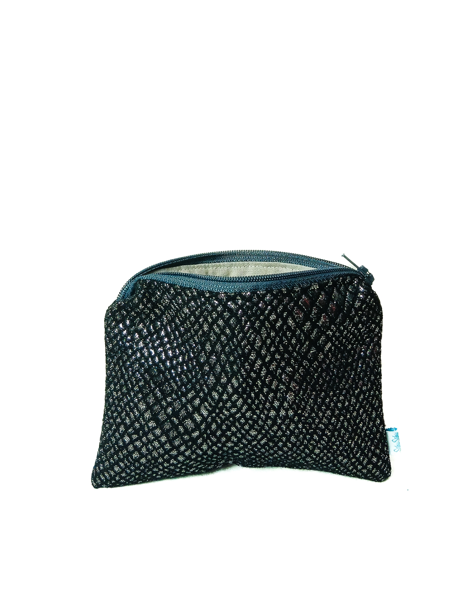 Petite Pochette Noir Argenté – Image 1