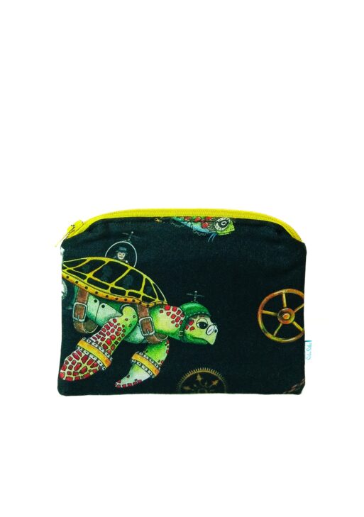 Petite Pochette Océan Steam Noir