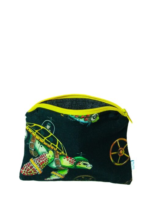 Petite Pochette Océan Steam Noir