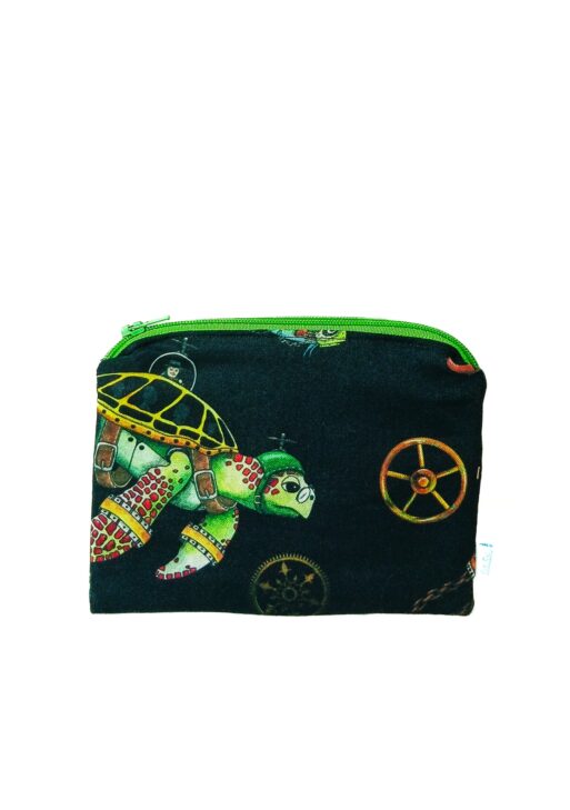 Petite Pochette Océan Steam Noir