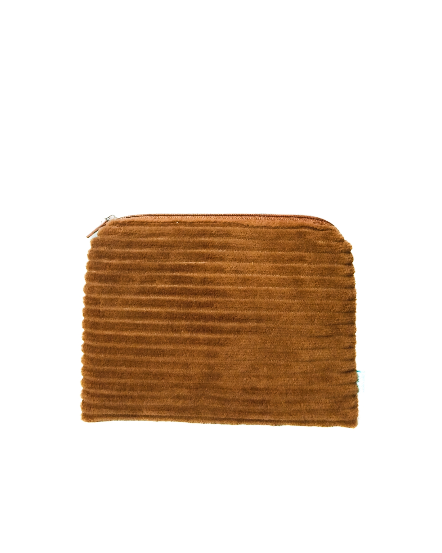 Petite Pochette Velours Côtelé Caramel