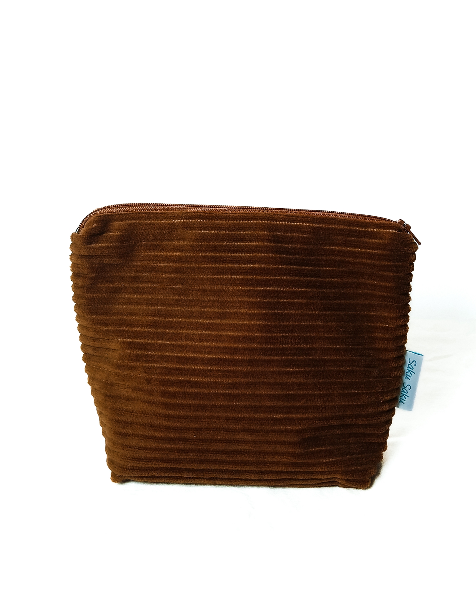 Trousse Velours Côtelé caramel