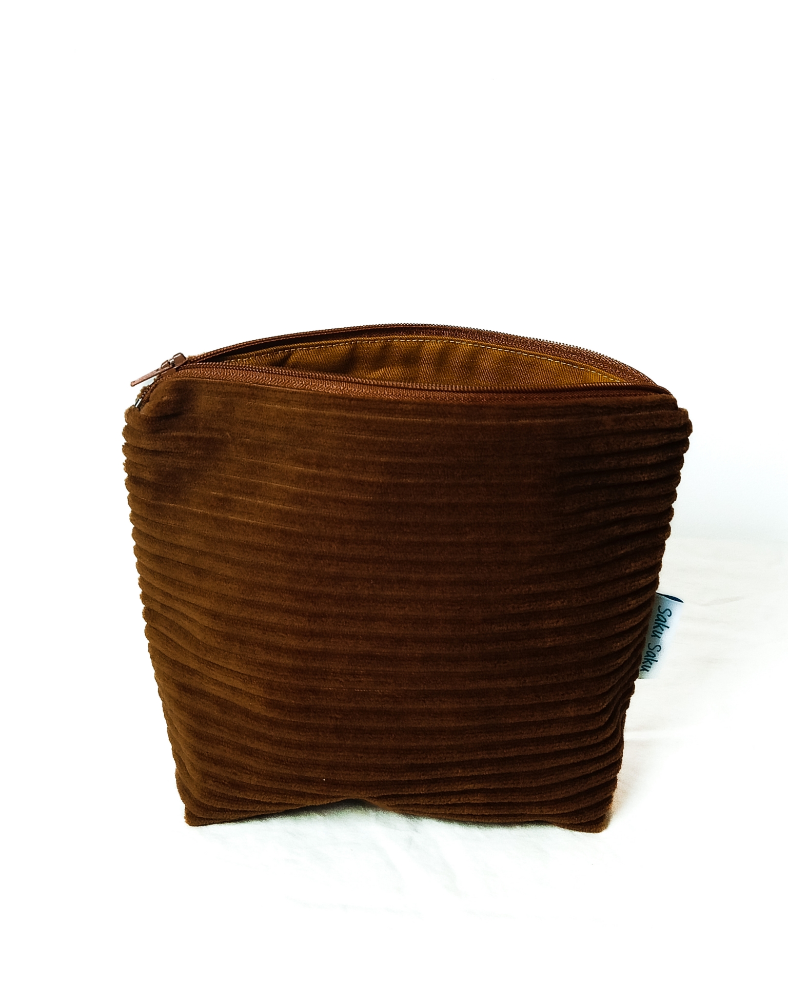 Trousse Velours Côtelé caramel – Image 2