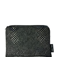 Grande Pochette Noire argentée