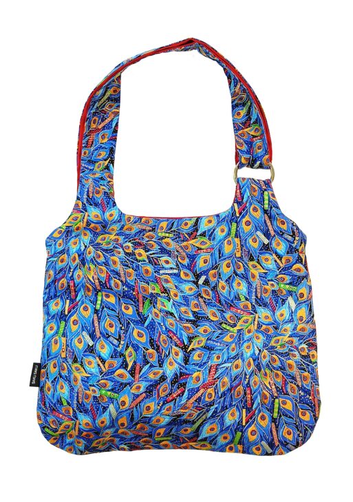 Sac à Mains Paon Doré