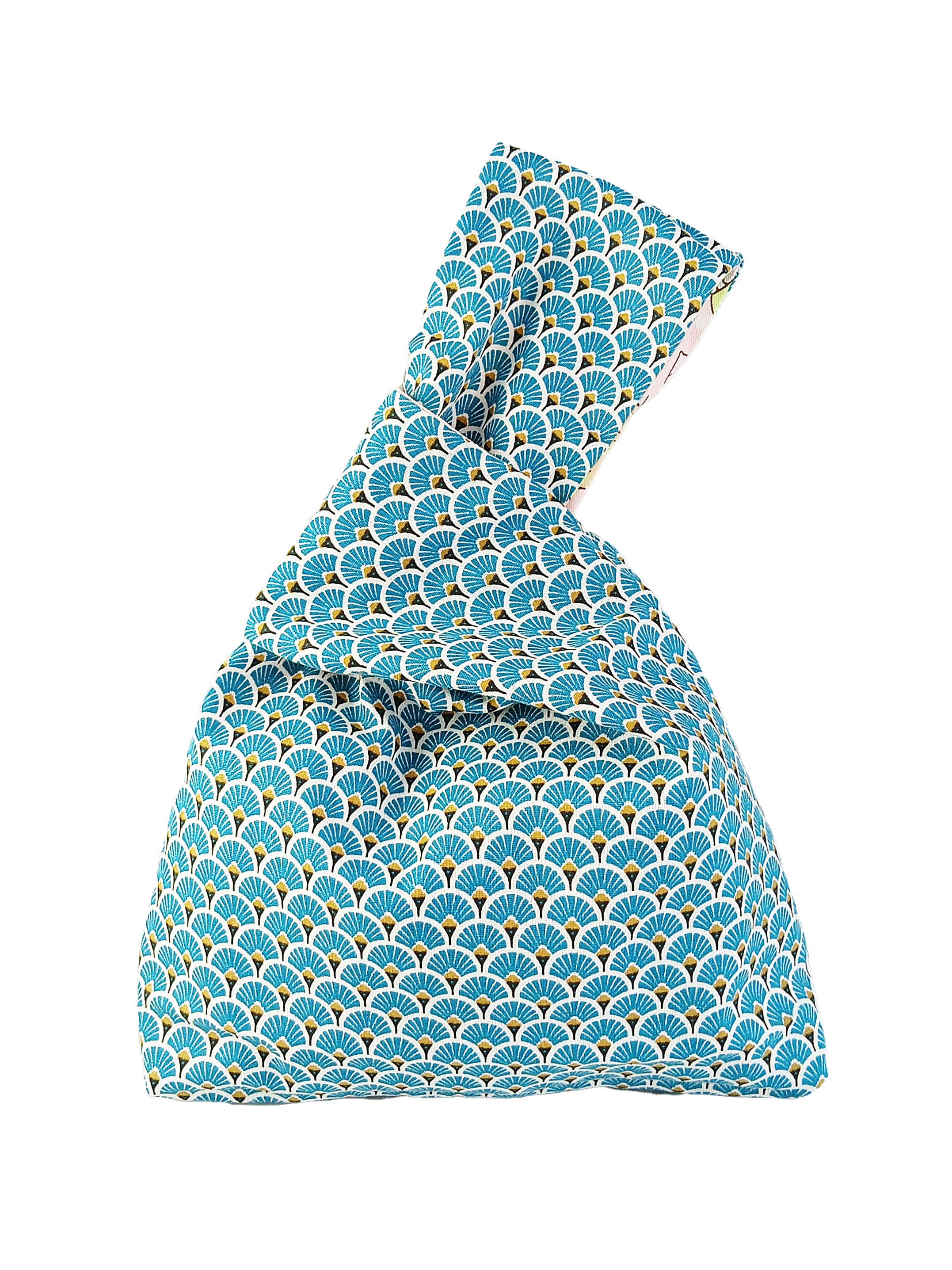 Réversible Sumikko rose / Palmes Bleu – Image 1